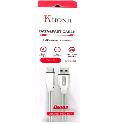 کابل شارژ تایپ سی خنجی (یک متر) | CHARGING C-CABLE KHONJI